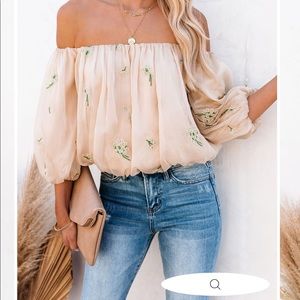 Off the shoulder top